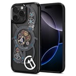 Spigen Ultra Hybrid T MagFit Case for iPhone 16 Pro [c11 Series Chronos Edition] [Camera Control Covered] [MagSafe Compatible] [3D Spatial Effect with Hexa-Layer Print] - c11 Chronos