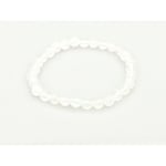 Selenite Healing Crystal Bracelet 6mm – Calm, Angelic Clarity, Cleansing