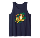 Stranger Things Hawkin High School Tigers Tape Player Tank Top