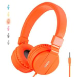 ONTA gorsun Foldable Headphone,On-Ear Audio Adjustable Lightweight Headphone for Cellphones Smartphones Iphone Laptop Computer Mp3/4 Earphones(Orange)