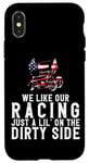 iPhone X/XS Dirt Track Racing Race Sprint Car Vintage Usa American Flag Case