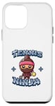 Coque pour iPhone 12 mini Squash mignon de jeu de court de tennis Ninja