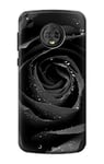 Black Rose Case Cover For Motorola Moto G6