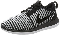 NIKE Garçon W Roshe Two Flyknit Chaussures de Running, Noir/Blanc/Gris (Black Black White Cool Grey), 37.5 EU