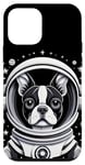 Coque pour iPhone 12 mini Chien terrier de Boston Astronaute Drôle Space Puppy