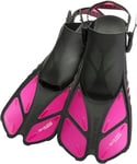 CRESSI Fins Bonete Translucent Pink S/M Palmes Courtes Ajustables Women's, Rose Translucide, S/M