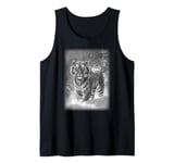 Black and White Tiger t featuring a Bengal Tiger Tank Top