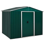 Outsunny Garden Storage Shed 845-429GN Green 1900 x 2360 x 1740 mm