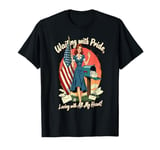 Pinup Sexy Waiting With Pride Loving With All My Heart T-Shirt