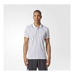 adidas pour Homme NY rayé Polo M White/Blanco