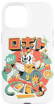 Coque pour iPhone 15 Neko Roboto Kawaii Mecha Hero Japonais Dessin Animé Chat Robot