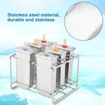 (Round Head Flat Plate)Stainless Steel Ice Popsicle Molds Kit Ice Pop Mould