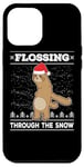 iPhone 12 Pro Max Flossing Through The Snow Sloth Ugly Christmas Sweater Floss Case