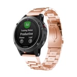 Garmin Fenix 5 tyylikäs ranneke - Rosekulta Pinkki