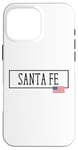 Coque pour iPhone 16 Pro Max Santa Fe City, États-Unis, drapeau, État, voyages, États-Unis, Amérique, femmes, hommes