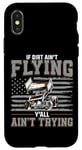 iPhone X/XS Dirt Track Racing Race Sprint Car Vintage Usa American Flag Case