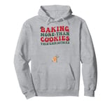 Baking More Than Cookies This Christmas Pregnancy Reveal Pullover Hoodie