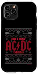 Coque pour iPhone 11 Pro AC/DC Have A Rockin' Christmas Rouge et Gris