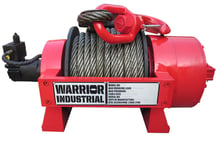 Warrior Winches JP 25,000kg Industriell Hydraulisk Vinsch, Stålvajer