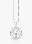 THOMAS SABO Tree of Love Cubic Zirconia Pendant Necklace, Silver