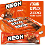 NEOH Peanut Bars with No Added Sugar | Palm Oil Free, 100% Vegan, Protein Rich |