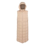 Regatta Womens/Ladies Leandra Longline Gilet (Warm Taupe) material_Synthetic - Size 18 UK