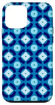 iPhone 12 mini Navy Blue Polka Dots Symmetry Nautical Mediterranean Pattern Case