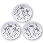 Clyhon Filtre Evier Cuisine INOX (Lot de 4) - Attrape Cheveux Douche 7,5 x 7,5 cm, Filtre Cheveux Douche 90 Trous, Grille Evier Cuisine,Accessoire Cuisine,Salle de Bain, Cuisine