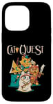 Coque pour iPhone 14 Pro Max Cat Quest RPG Hero Cats Jeu vidéo RPG Gamer Funny Cat