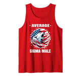 Sigma Male Ironic Meme Brainrot Quote Loner Lone Wolf Alpha Tank Top