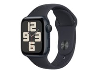 Apple Watch Se (Gps) - 2A Generation - 40 Mm - Midnattsaluminium - Smart Klocka Med Sportband - Fluoroelastomer - Midnatt - Bandstorlek: S/M - 32 Gb - Wi-Fi, Bluetooth - 26.4 G