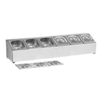 Royal Catering Gastronorm Pan Holder - Inkl 6 1/6 beholdere med lokk