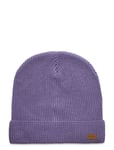 Melton Basic Ribbed Beanie Lila