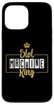 Coque pour iPhone 13 Pro Max Slot Machine King Mens Papa Grandpa Casino Jeux de hasard