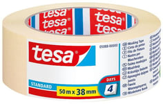 Tesa 05088-00000-02, Allsiding Maskeringstejp, Papper, Gul, Keramiska, Glas, Metall, Plast, Trä, Universal, 2 Dagar