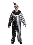 Kill Joy Clown Joker Jester Horror Creepy Evil Scary Halloween Mens Costume OS