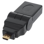 HDMI til Micro HDMI 180 grader vinkel adapter