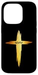 Coque pour iPhone 14 Pro Croix chrétienne « God is Faithful For All Seasons » pour homme et femme