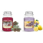 Yankee Candle Scented Candle | Christmas Magic Large Jar Candle | Burn Time: Up to 150 Hours & Scented Candle | Lemon Lavender Large Jar Candle | Burn Time: Up to 150 Hours