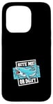 Coque pour iPhone 15 Pro Mordez-moi ou ne martelez pas un requin amateur de baleines blanches