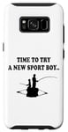 Coque pour Galaxy S8 Il est temps d'essayer un nouveau sport père et fils partenaire de pêche garçon