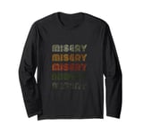 Love Heart Misery Tee Grunge Vintage Style Black Misery Long Sleeve T-Shirt