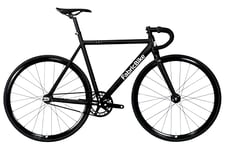 FabricBike Light Pro - Vélo Fixie, Fixed Gear, Single Speed, Cadre et Fourche Aluminium, Roues 28", 3 Tailles, 4 Couleurs, 8,45 kg (Taille M) (Light Pro Matte Black, M-54cm)