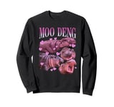 Moo Deng I Love You Bouncy Pig The Cute Baby Hippo Sweatshirt