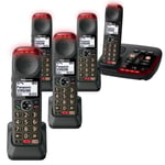 Panasonic KX-TGM425 Five Handset Big Button Cordless Phones