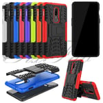 For Oneplus 6 & 6t Genuine Black Shock Proof Builder Back Phone Case Cover