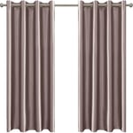 Ystyle Rideaux Intérieurs Lot De 2, Rideau Thermique Isolant Anti Froid Et Chaleur, Rideaux Occultants, Rideau Occultant Thermiques, Rideau Salon, Rideau Phonique, 140x145 cm, Rose