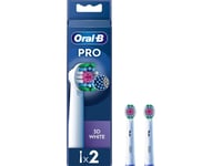 Oral-B | Replaceable Toothbrush Heads | Pro 3D White Refill | Heads | Does Not Apply | Number Of Brush Heads Included 2