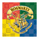 Pappersservett Harry Potter Hogwarts 33x33cm 20-pack Flerfärgad