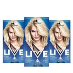 Schwarzkopf Live Intense Blonde Lightener, 3-Pack Permanent Lightening Colour